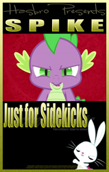 Size: 1080x1700 | Tagged: safe, artist:pims1978, derpibooru import, angel bunny, spike, dragon, just for sidekicks