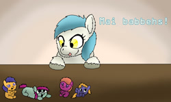 Size: 1024x610 | Tagged: safe, artist:inkiepie, derpibooru import, fluffy pony, fluffy pony foals, fluffy pony mother