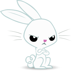 Size: 3000x2955 | Tagged: safe, artist:404compliant, derpibooru import, angel bunny, simple background, solo, transparent background, vector