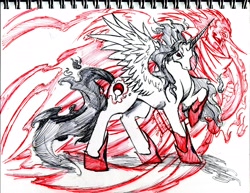 Size: 6600x5100 | Tagged: safe, artist:winddragon24, derpibooru import, alicorn, pony, absurd resolution, naruto, ponified, uchiha itachi