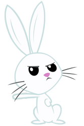 Size: 4000x6000 | Tagged: safe, artist:amidnightflight, derpibooru import, angel bunny, absurd resolution, pointing, simple background, solo, transparent background, vector