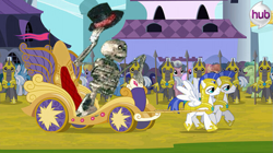 Size: 899x503 | Tagged: safe, derpibooru import, magical mystery cure, exploitable meme, meme, mr. bones, rollercoaster tycoon, the ride never ends, twimobile