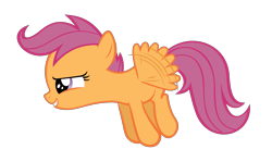 Size: 4229x2519 | Tagged: safe, artist:ocarina0ftimelord, derpibooru import, scootaloo, simple background, transparent background, vector