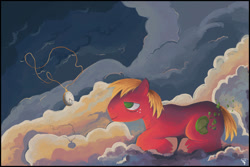 Size: 1024x686 | Tagged: safe, artist:guephren, derpibooru import, big macintosh, earth pony, pony, male, stallion, surreal