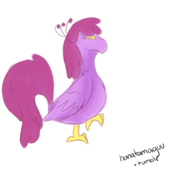 Size: 500x500 | Tagged: safe, artist:pegacornss, derpibooru import, berry punch, berryshine, phoenix, 30 minute art challenge, solo, species swap