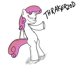 Size: 700x700 | Tagged: safe, artist:fancypyro, derpibooru import, sweetie belle, pony, unicorn, female, filly, solo, thrackerzod