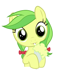 Size: 2000x2222 | Tagged: safe, artist:isegrim87, derpibooru import, apple fritter, :3, apple family member, cute, daaaaaaaaaaaw, hoof hold, looking at you, milkshake, milkshake ponies, simple background, smiling, transparent background, vector