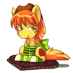 Size: 744x740 | Tagged: safe, artist:ende26, derpibooru import, braeburn, clothes, cute, simple background, socks, solo, striped socks, transparent background