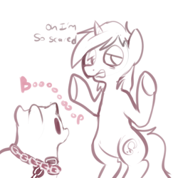 Size: 500x500 | Tagged: safe, artist:mt, derpibooru import, oc, oc only, oc:marker pony, ghost, boop, chains, monochrome, sheet