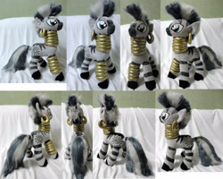 Size: 2745x2200 | Tagged: safe, artist:rens-twin, derpibooru import, zecora, zebra, irl, photo, plushie, solo