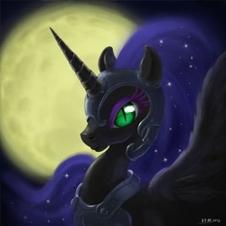 Size: 900x900 | Tagged: source needed, useless source url, safe, artist:binarystarvv93, derpibooru import, nightmare moon, moon