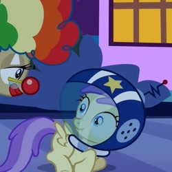 Size: 591x592 | Tagged: safe, derpibooru import, screencap, alula, mayor mare, luna eclipsed, out of context, scrunchy face