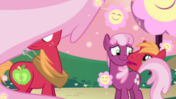 Size: 1280x720 | Tagged: safe, artist:capnpea, derpibooru import, edit, edited screencap, screencap, big macintosh, cheerilee, earth pony, pony, hearts and hooves day (episode), fimbriae, hearts and hooves day, male, not salmon, now you're thinking with portals, portal, stallion, wat