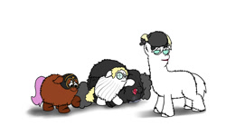 Size: 2000x1200 | Tagged: safe, artist:coalheart, derpibooru import, fluffy pony, blackbeard, fuzzy pony, one piece, runt