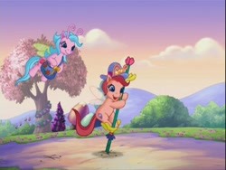 Size: 640x480 | Tagged: safe, derpibooru import, breezie, g3, the princess promenade, background pony, breezie blossom, pogo stick