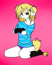 Size: 900x1128 | Tagged: safe, artist:alicesaurusrex, derpibooru import, oc, oc only, anthro, unicorn, bittersweet, clothes, pouting