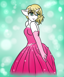 Size: 900x1091 | Tagged: safe, artist:alicesaurusrex, derpibooru import, oc, oc only, anthro, unicorn, bipedal, bittersweet, clothes, prom