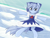 Size: 1024x768 | Tagged: safe, artist:thattagen, derpibooru import, cirno, ice, ponified, solo, touhou