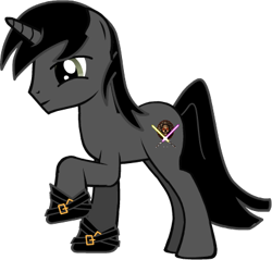 Size: 404x387 | Tagged: safe, artist:sexyponyconfessions, derpibooru import, oc, oc only, oc:lily orchard, oc:lily peet, pony creator, baldur's gate, bhaalspawn, fanmade ponysona, lightsaber, lily orchard, lily peet