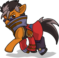 Size: 685x674 | Tagged: safe, artist:alkseeyakc, derpibooru import, auron, final fantasy, final fantasy x, ponified