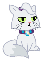 Size: 318x410 | Tagged: safe, artist:starryoak, derpibooru import, opalescence, cat, rule 63, simple background, solo, transparent background