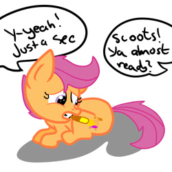 Size: 1000x1000 | Tagged: safe, artist:sux2suk59, derpibooru import, scootaloo, cutie mark, paint, paint on fur, secret, solo