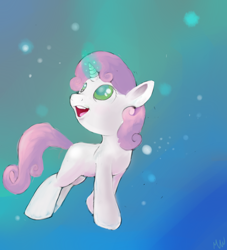 Size: 3000x3300 | Tagged: safe, artist:wanderereclipse, derpibooru import, sweetie belle, pony, unicorn, female, filly, magic, solo