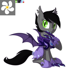 Size: 2500x2500 | Tagged: safe, artist:equestria-prevails, derpibooru import, oc, oc only, oc:jasmine, bat pony, pony, hoof blades, metal claws, night guard, simple background, solo, talons, transparent background