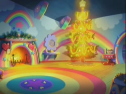 Size: 640x480 | Tagged: safe, derpibooru import, rainbow dash (g3), a very minty christmas, g3, background, bedroom, house, interior