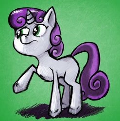 Size: 1280x1296 | Tagged: safe, artist:kidcoelacanth, derpibooru import, sweetie belle, pony, unicorn, female, filly, solo