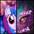 Size: 1920x1920 | Tagged: dead source, safe, artist:aeroytechyon-x, derpibooru import, oc, oc only, oc:andrea sparkle, bust, magical lesbian spawn, offspring, parent:rainbow dash, parent:twilight sparkle, parents:twidash, portrait, solo