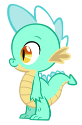 Size: 1377x2108 | Tagged: safe, artist:durpy, color edit, derpibooru import, lyra heartstrings, spike, dragon, simple background, solo, transparent background, vector