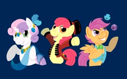 Size: 2058x1284 | Tagged: safe, artist:wazaga, derpibooru import, apple bloom, scootaloo, sweetie belle, cutie mark crusaders