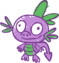 Size: 1635x1750 | Tagged: safe, artist:sharpm1nd, derpibooru import, spike, dragon, spike at your service, doodle spike, looking up, male, simple background, smiling, solo, standing, stylistic suck, transparent background, vector