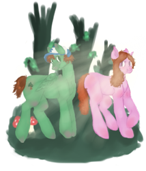 Size: 461x539 | Tagged: safe, artist:deliicatessen, derpibooru import, dipper pines, gravity falls, mabel pines, ponified