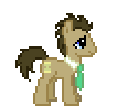 Size: 106x96 | Tagged: safe, artist:anonycat, derpibooru import, doctor whooves, animated, blinking, cute, desktop ponies, doctorbetes, pixel art, simple background, sprite, transparent background