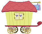 Size: 148x119 | Tagged: safe, artist:anonycat, derpibooru import, pixel art, trixie's wagon, wagon