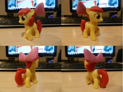 Size: 5184x3872 | Tagged: safe, artist:rion-noire, derpibooru import, apple bloom, brushable, custom, irl, photo, solo, toy