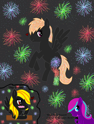 Size: 900x1185 | Tagged: safe, artist:jeweltheponylover12, derpibooru import, oc, oc only, berry melody, fireworks, starfire