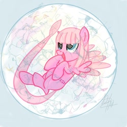 Size: 800x800 | Tagged: safe, artist:kurushimikarasu, derpibooru import, pegasus, pony, mew, pokémon, ponified