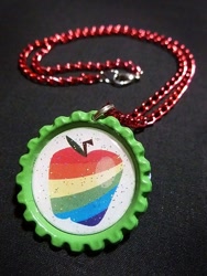 Size: 600x800 | Tagged: safe, artist:monostache, derpibooru import, necklace, photo, zap apple