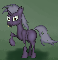 Size: 1998x2068 | Tagged: safe, artist:mostlyponyart, derpibooru import, changeling, drone, fangs, horn, wings