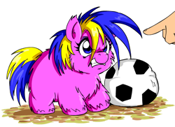 Size: 550x400 | Tagged: safe, artist:marcusmaximus, derpibooru import, fluffy pony, fluffy pony original art, football