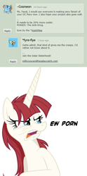 Size: 474x958 | Tagged: safe, derpibooru import, oc, oc only, oc:fausticorn, deviantart, ew gay, lauren faust, porn, word of faust