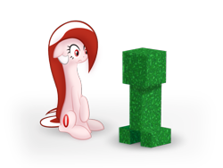 Size: 879x660 | Tagged: safe, artist:parallaxmlp, derpibooru import, oc, oc only, oc:opera, browser ponies, creeper, minecraft, opera