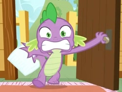 Size: 722x543 | Tagged: safe, derpibooru import, screencap, spike, dragon, just for sidekicks, male, solo