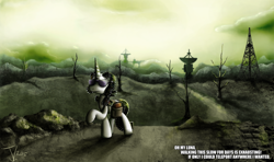 Size: 1250x739 | Tagged: safe, artist:jamescorck, oc, oc only, oc:movie slate, fallout 3, sunglasses, the book of eli, tumblr