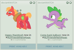 Size: 435x292 | Tagged: safe, derpibooru import, big macintosh, spike, dragon, earth pony, pony, deviantart, exploitable meme, juxtaposition, juxtaposition win, male, stallion