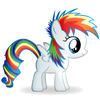 Size: 200x200 | Tagged: safe, artist:rariedash, derpibooru import, oc, oc only, oc:rariedash, pegasus, pony, filly, fusion