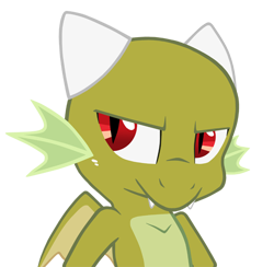 Size: 500x487 | Tagged: safe, artist:queencold, derpibooru import, oc, oc only, dragon, baby dragon, dragon oc, simple background, solo, transparent background